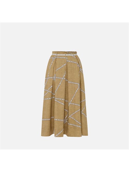 gonna donna paglia ELISABETTA FRANCHI | GO11452E2/BE1